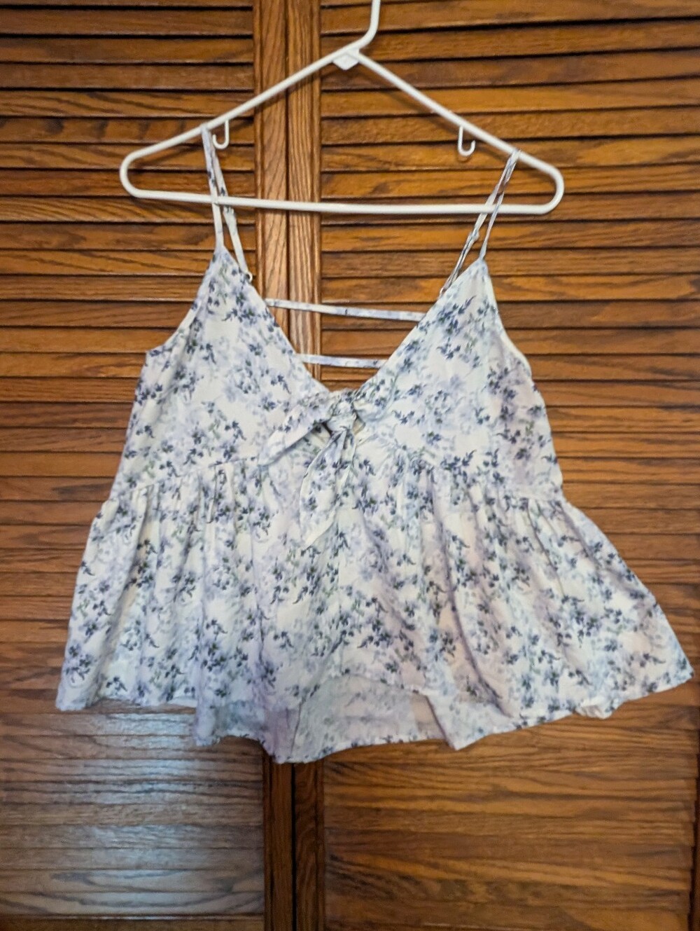 BOG Collective Spaghetti Strap Summer Tank Flowy Floral Size Medium